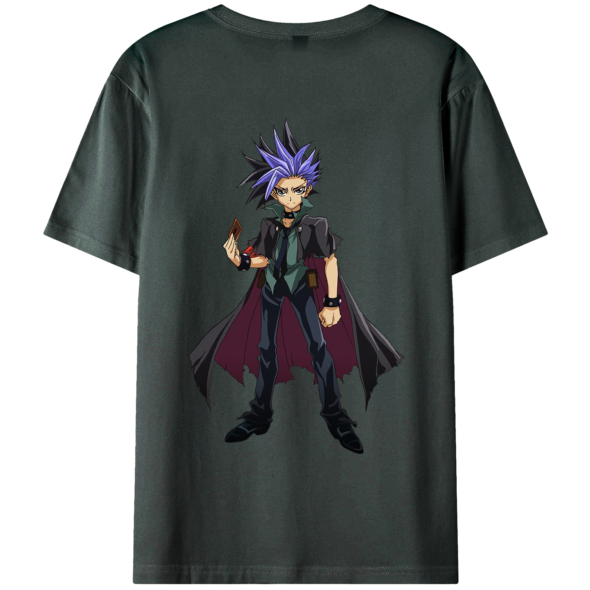 （画像用） 遊☆戯☆王 Yu-Gi-Oh! 綿100％ メンズ半袖Tシャツ（バックプリント） 通気性